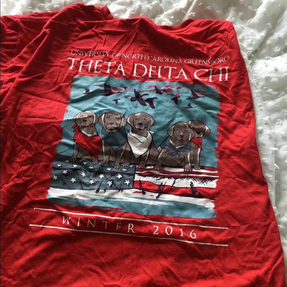 Theta delta Chi -Tdelt comfort colors long sleeve
